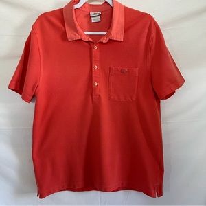 LACOSTE Vintage Men’s Orange/Coral Short Sleeve Polo Shirt Size EUR 6/US Large